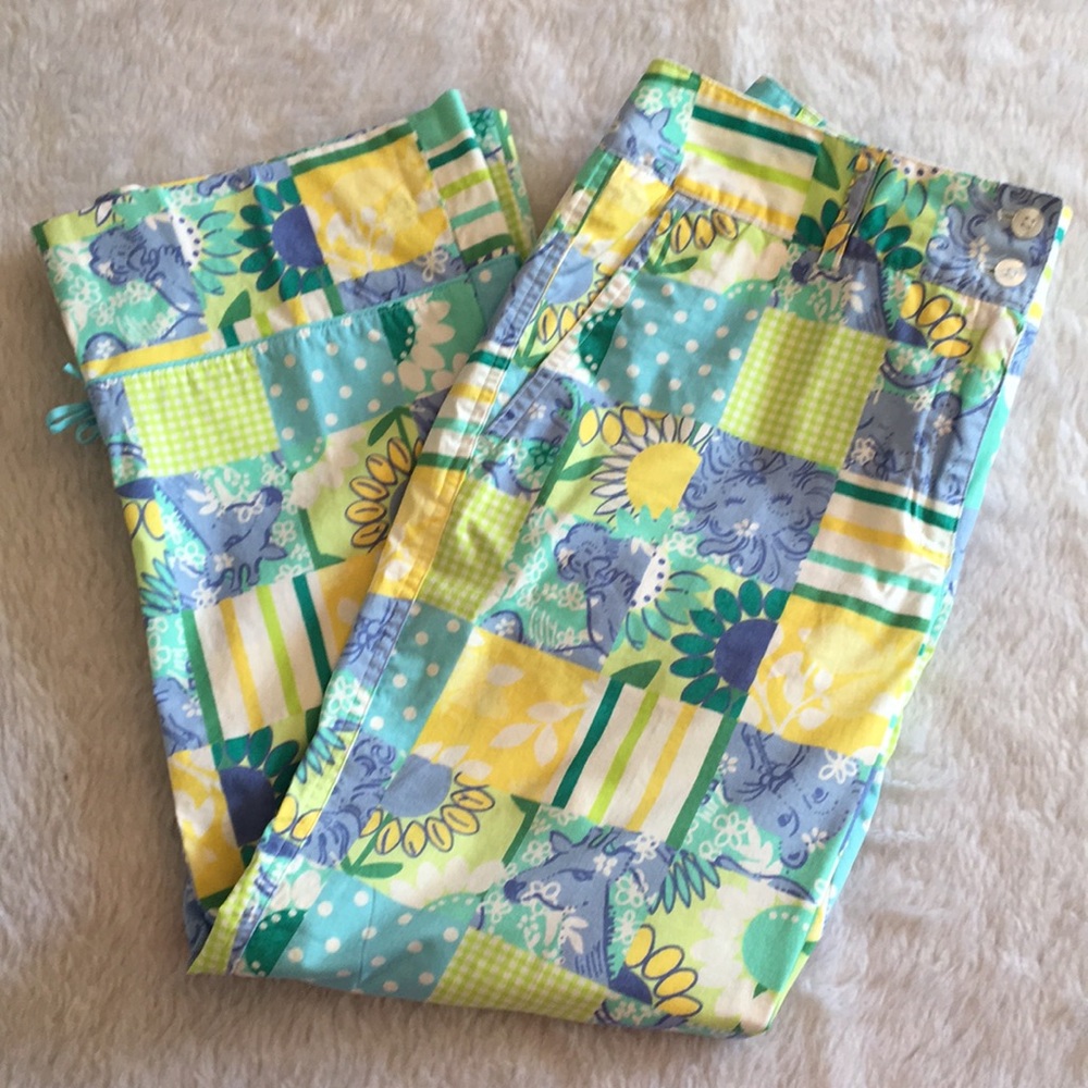 Lilly Pulitzer Trophy Patch Cropped Pants